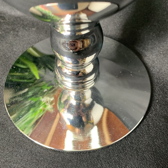 Vintage CANDLELITE CRYSTAL silver hand cut glass vase By Mueller - Picture 7 of 9